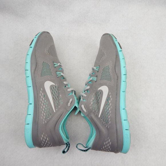 Nike Womens Free 5.0 Tr Fit 4 629496-200 Gray Mint Running Shoes Lace Up Size 8. - Picture 7 of 11